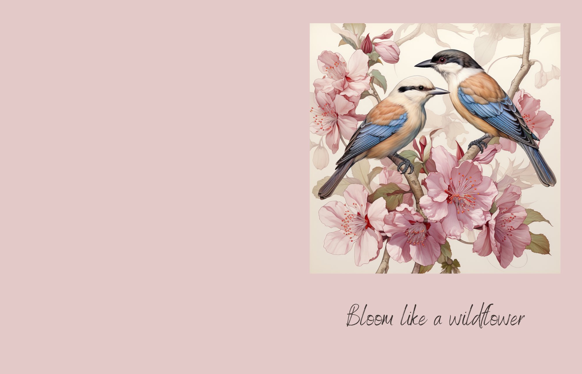 Bloom like a wildflower notebook